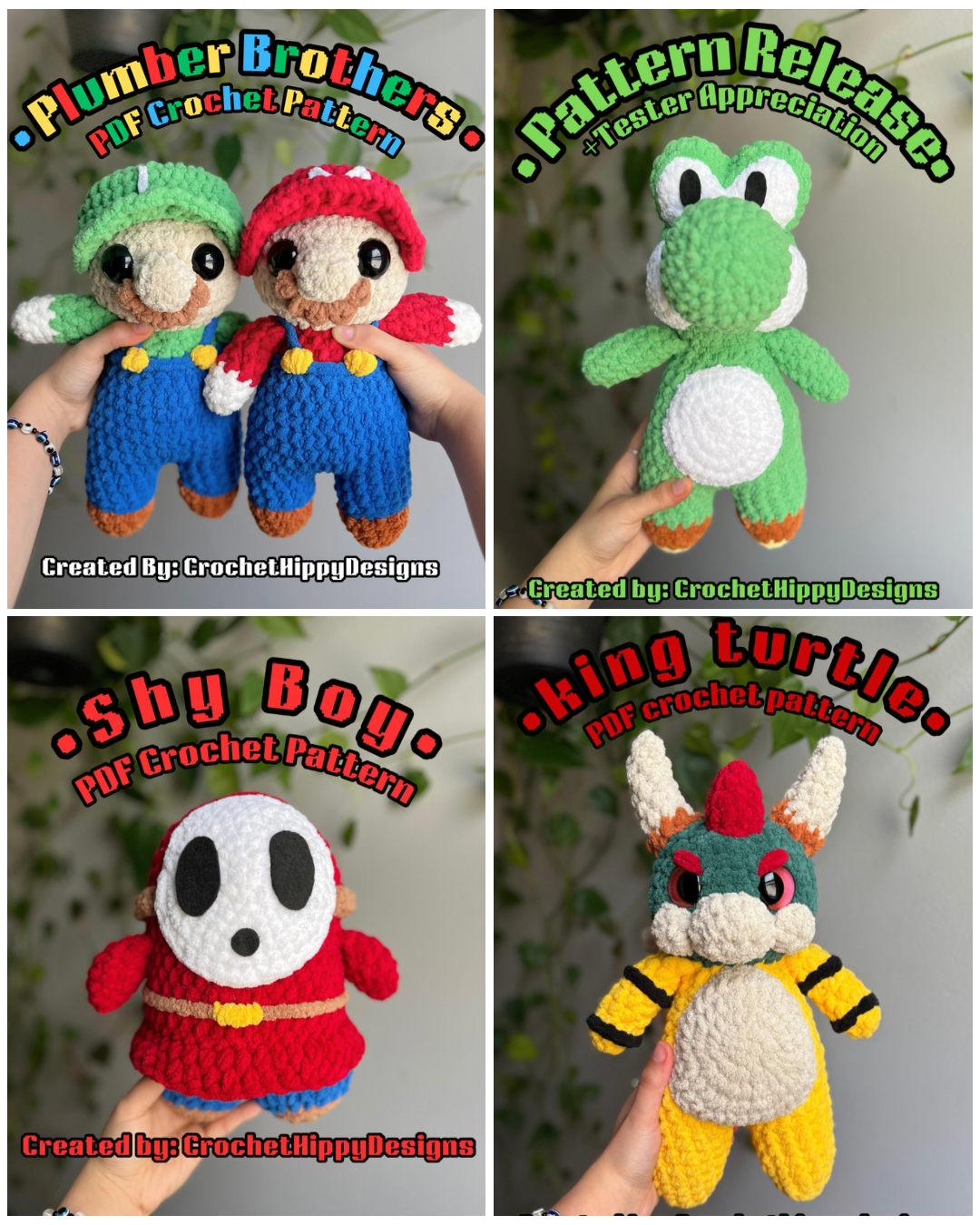 Mario Universe Crochet Pattern Bundle