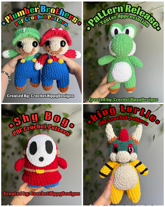Mario Universe Crochet Pattern Bundle