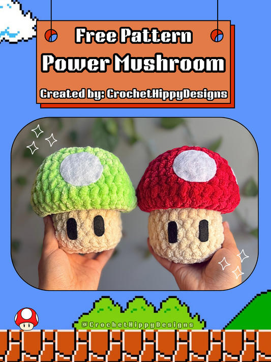 Power Mushroom Pattern PDF