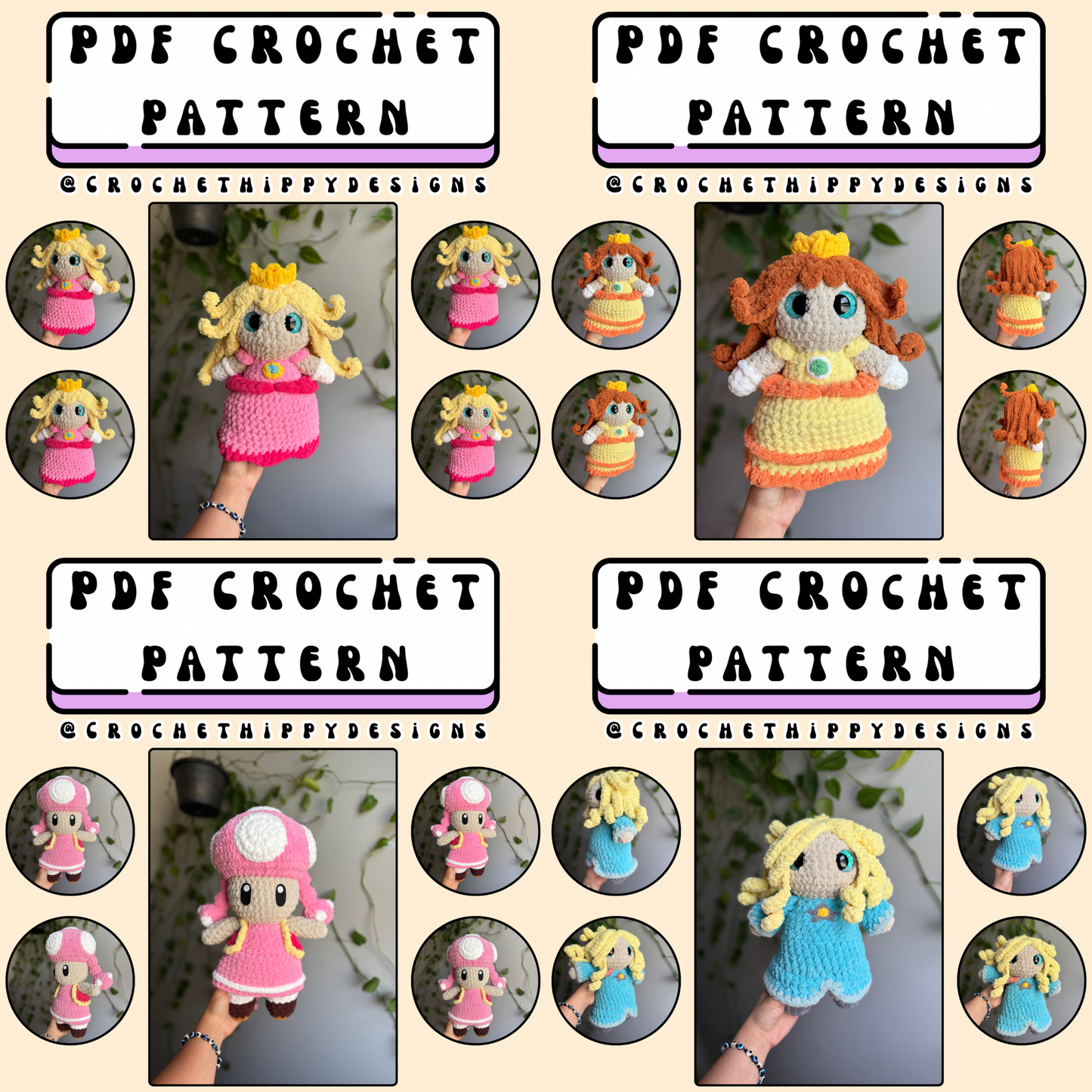 Mushroom Realm Bundle Pattern(s) PDF