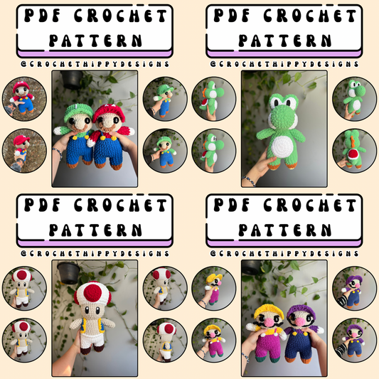 Mushroom Realm Bundle Pattern(s) PDF