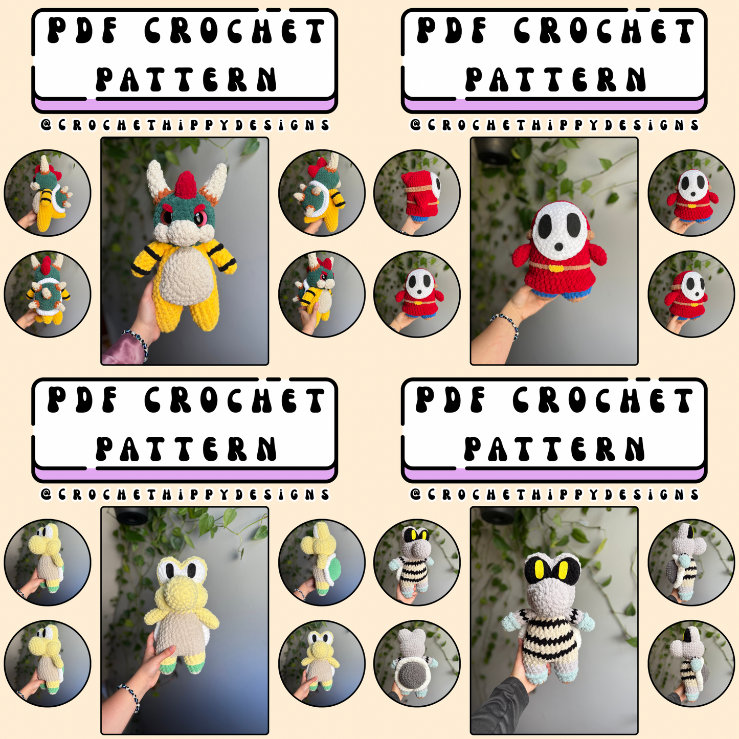 Mushroom Realm Bundle Pattern(s) PDF